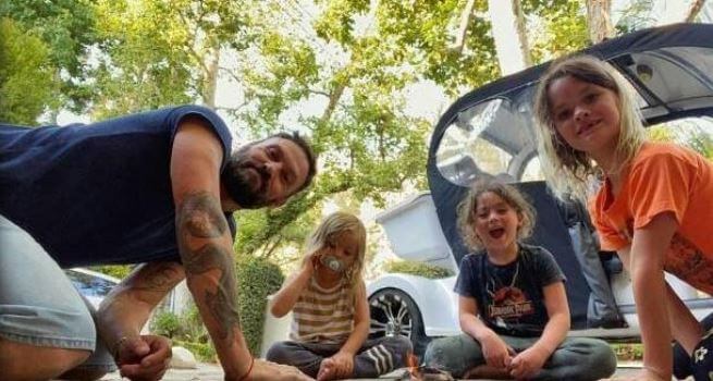 George Green son Brian Austin Green and grandchildren.